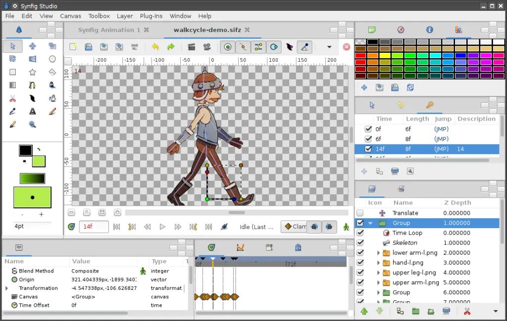 Experiencing Synfig Studio 1.4.1 - 2D Vector Animation Studio
